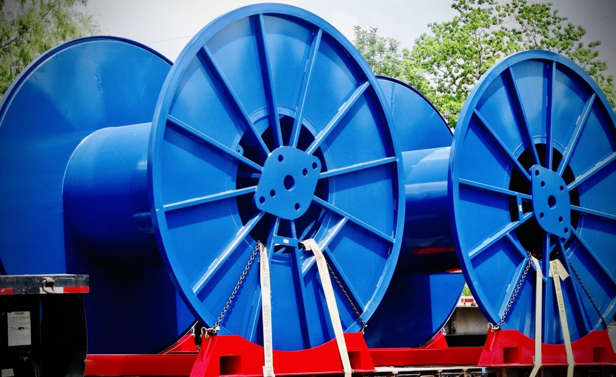 (10) Cable Spool and Cradle Spooltech Engineering & Fabrication